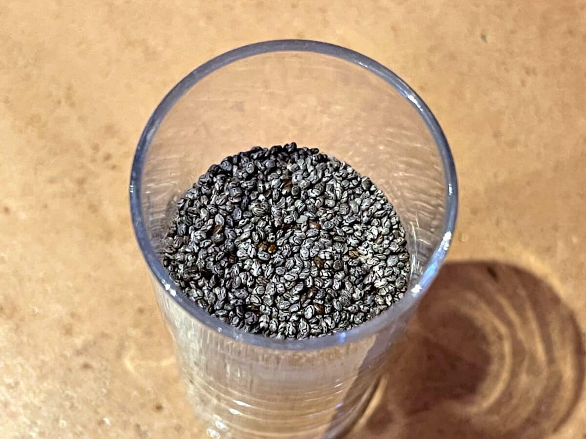 Chia seeds, a nutritional treasure in a tiny package: omega-3s, vitamins, proteins and micronutrients galore (calcium, magnesium, potassium, zinc)
