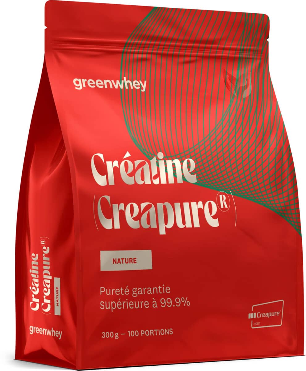 Un sachet de suppléments de créatine (Greenwhey)