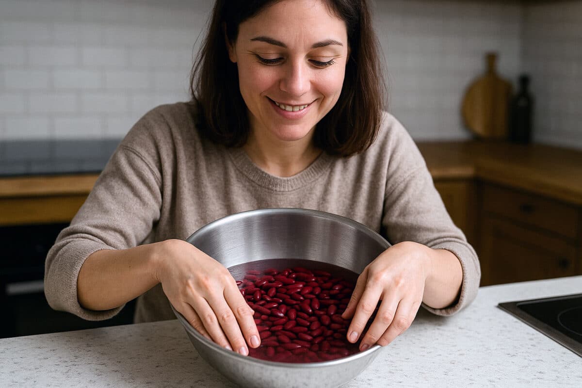 Le trempage est une étape indispensable pour certains aliments.
